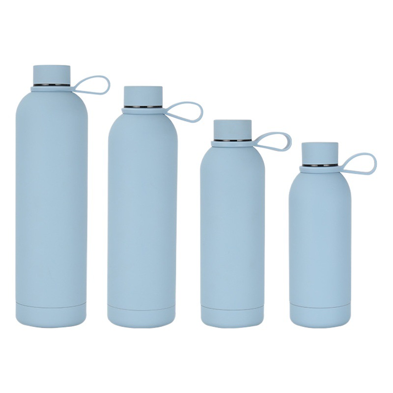 Termo de boca pequeña de acero inoxidable 304 de gran capacidad de 750 ml, transfronterizo, para deportes al aire libre, botella de agua esmerilada portátil para automóvil.
