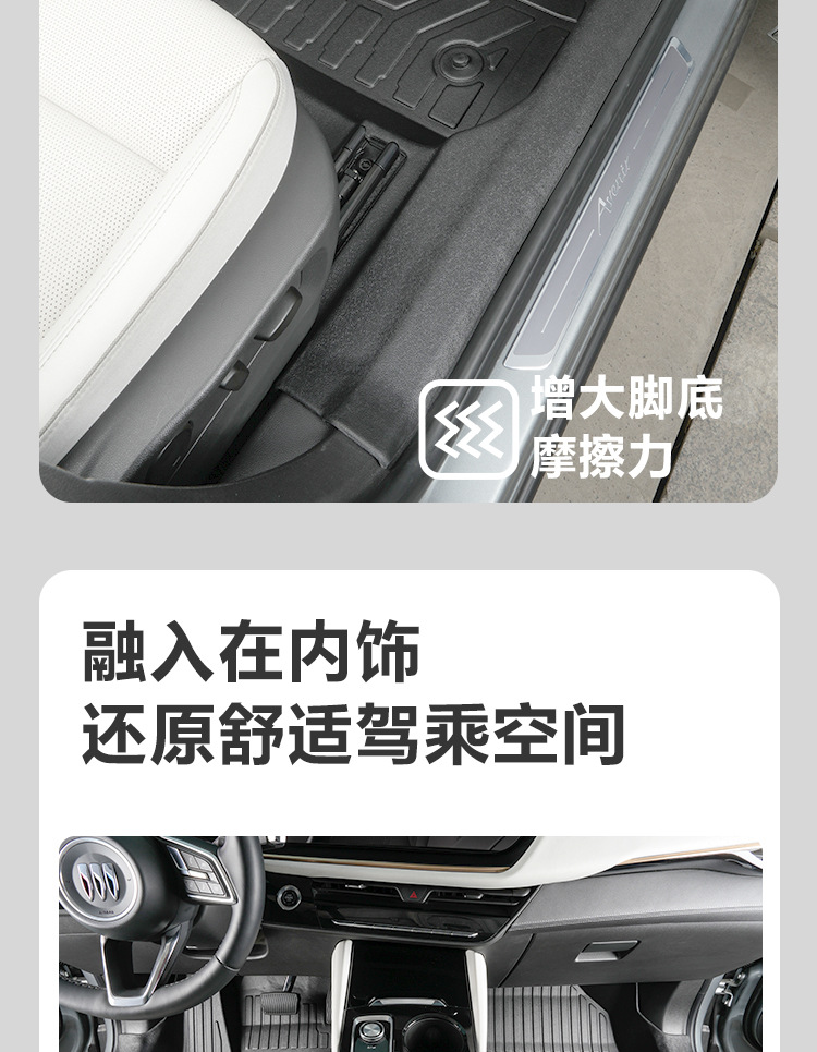 Suitable for Buick Envision PLUS five-seater, full coverage floor mats including door sills, 21-25 models, TPE car floor mats
