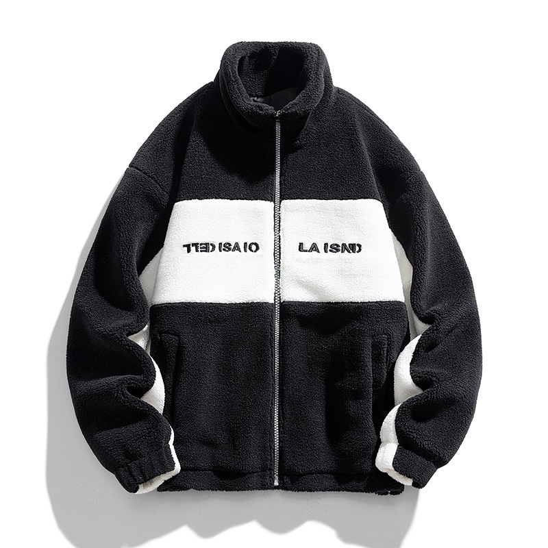 Men's Clothing spring and autumn lamb wool cotton jacket cotton clothing polar fleece jacket men's lamb wool couple_voghion.com