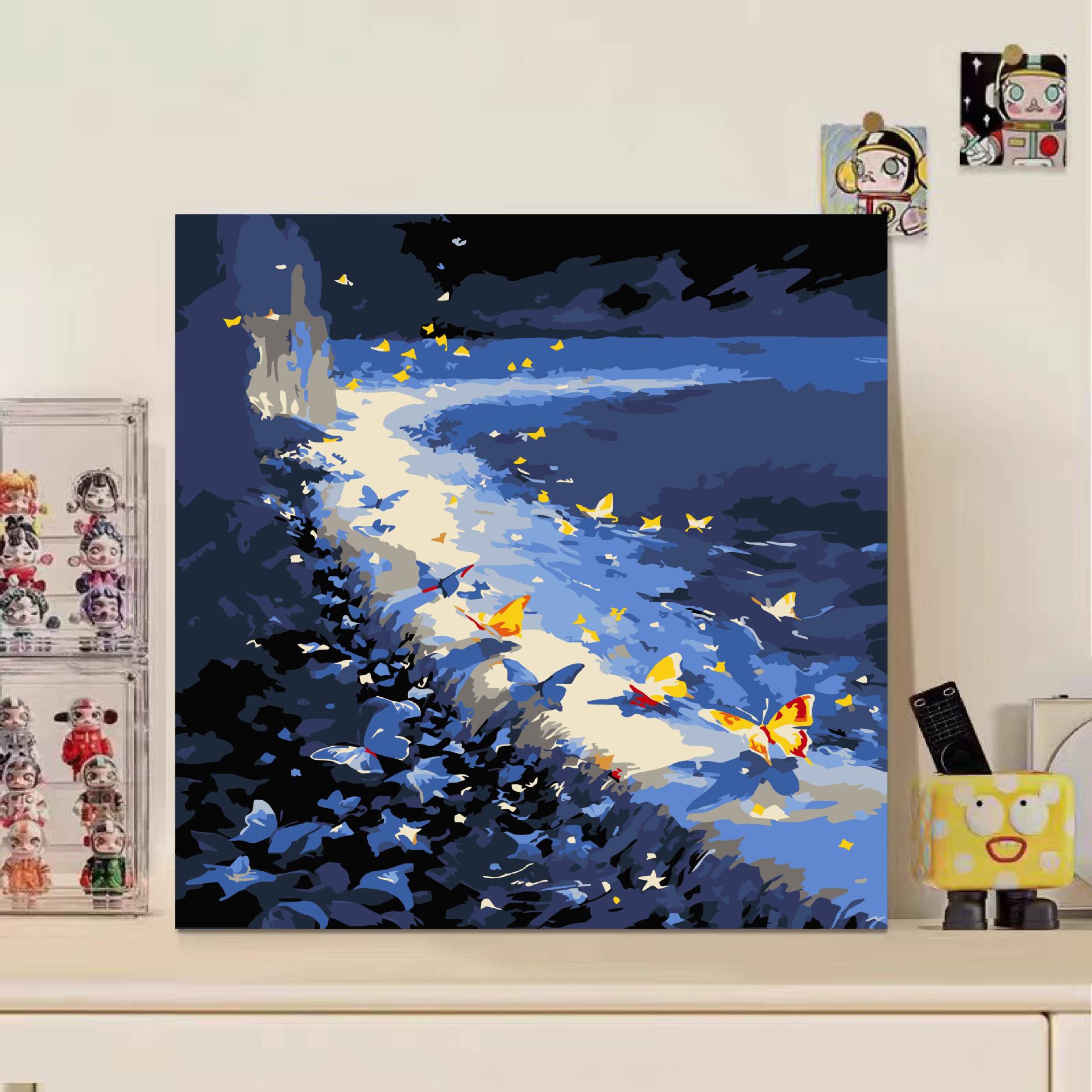 Niños didiy pintura digital acrílico relleno de pintura de dibujos animados pintura de pintura a mano 20 * 20