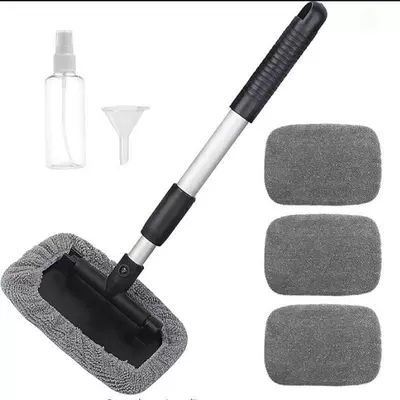 Car cleaning tools – Cross-Border Labeling and Dropshipping of - 1-set-square-plate-4-gray-cloth-covers-spray-bottle-funnel