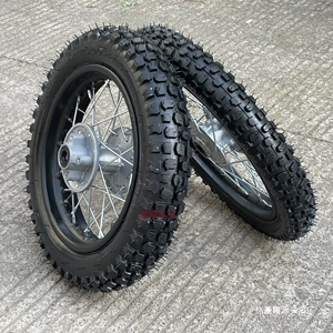 110Cc Dirt Bike aksesuarları, ön 2.5-14inch arxa 3-12inch yolsuzluq motosiklet şini və təkər dəsti