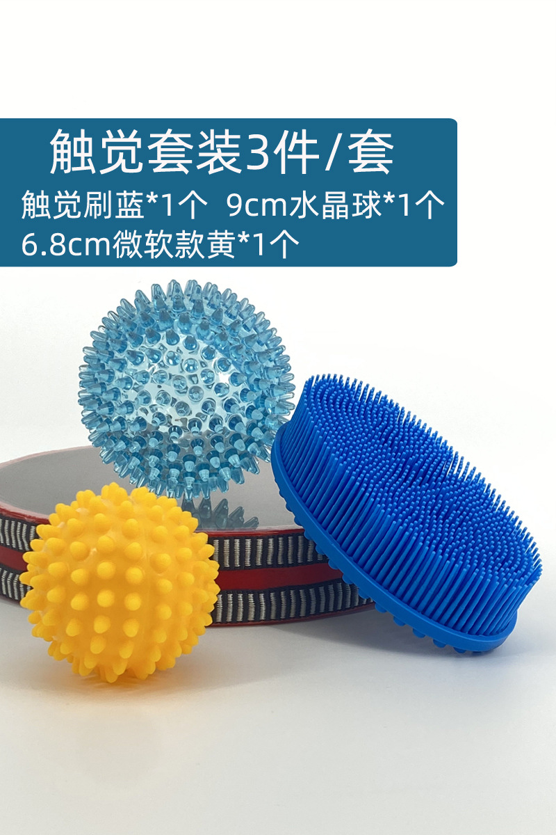 Bola de masaje, equipo táctil, ayudas didácticas para bebés, cepillo de espina, dispositivo de entrenamiento de integración sensorial para niños, juguete, educación temprana, bola de espina pequeña, bola de toque