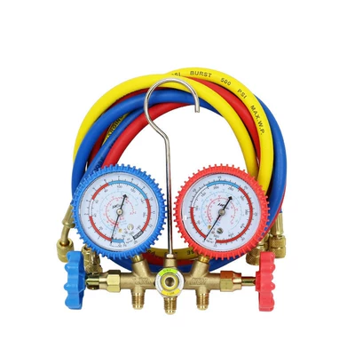 Automotive air conditioning – air conditioning pressure gauge set