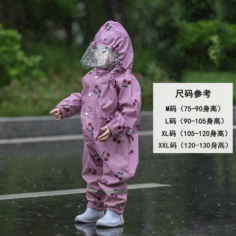 Kuling 子供用ワンピースレインコート幼稚園特別な男の子と女の子の屋外新しいスーツ全身保護|undefined
