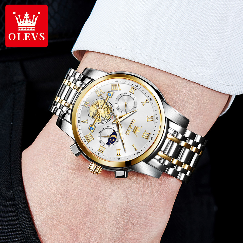 Oris Brand Watch Cross-Border Hot-Selling Multi-Functional Waterproof Quartz Watch Luminous Non-Mechanical Watch Men's Watch