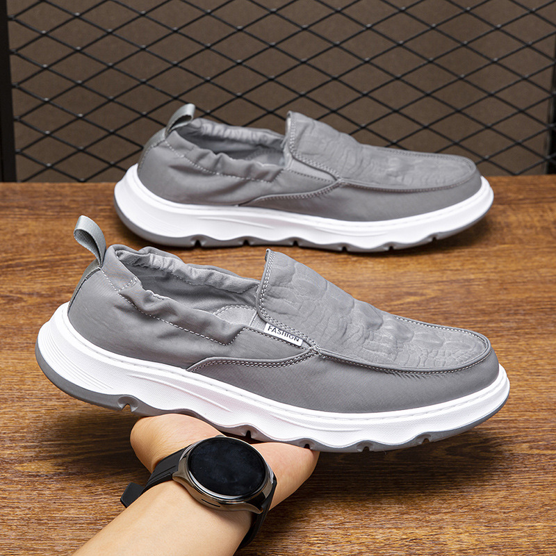 Zapatos de hombre 2026 nuevos zapatos casuales de hombre viejos zapatos de lona de Beijing de moda coreana transpirables de un pie zapatos para hombre