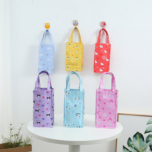 Creative cartoon waterproof cup bag, insulated cup bag, umbrella bag, cute water bottle handbag, outdoor universal storage bag