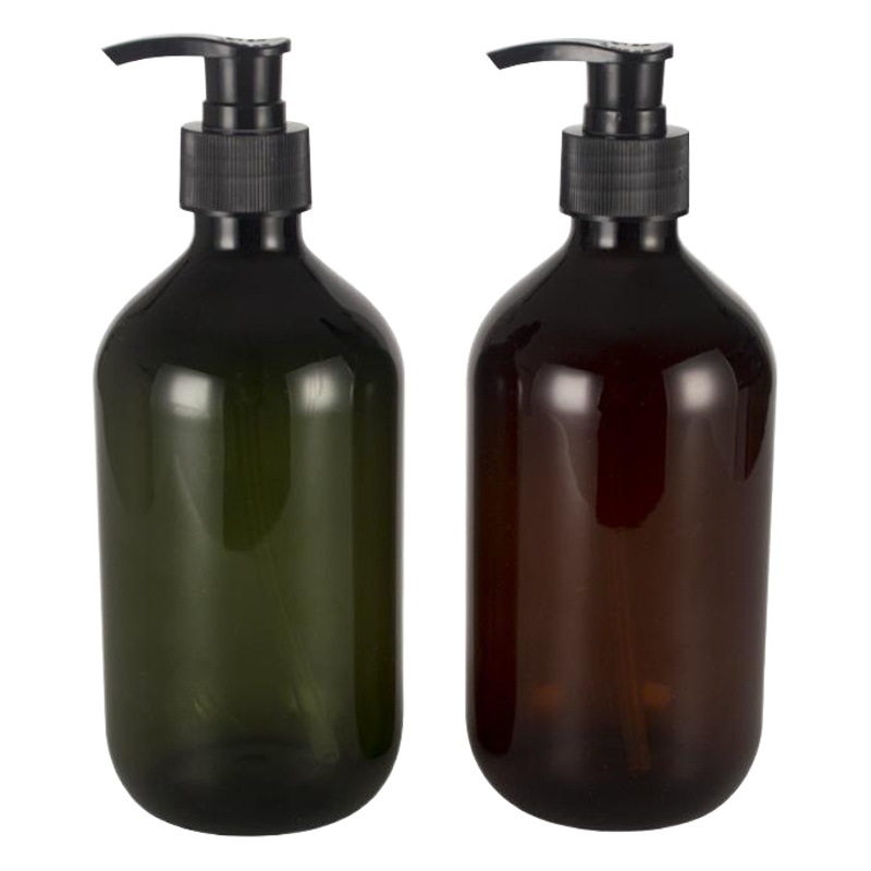 En stock al por mayor 300ml 500ml Champú gel de ducha Boston sub-botella de plástico para mascotas botella de loción