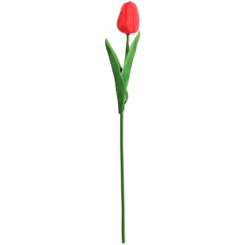 Mini tulipán flor artificial sensación húmeda Adornos de disparo avanzados Decoración del hogar Flores falsas Ramo de flores secas Ventas directas de fábrica