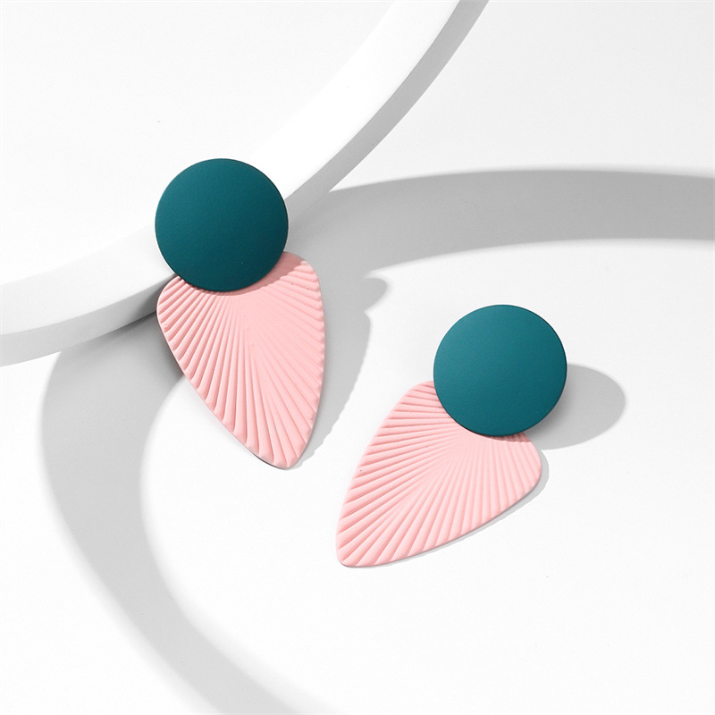 Fashion Leaf Alloy Plating Women's Earrings display picture 1