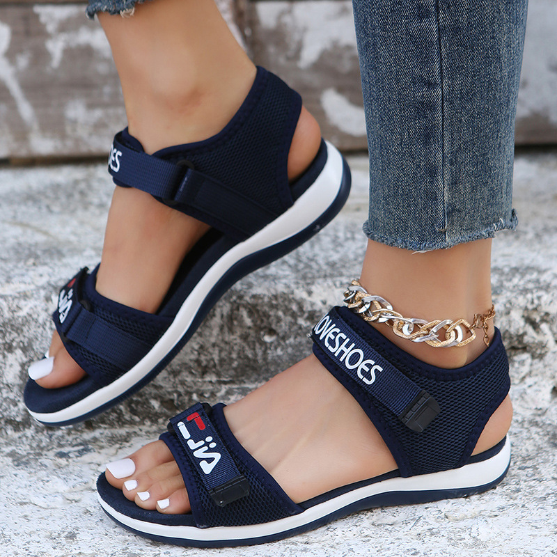Women's Comfort Wedge Sandals – Adjustable Velcro Strap, Lightweight Cushioned Sole, Non-Slip Design For Walking, Beach & Casual Wear_voghion.com