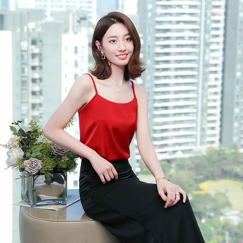 Factory Direct Supply Summer New Suit Sling Base Shirt Women's Slim Elegant Sexy Vest Business Top