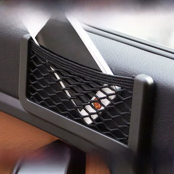Multi-functional car mobile phone net bag car storage car supplies car storage bag storage compartment sundries box