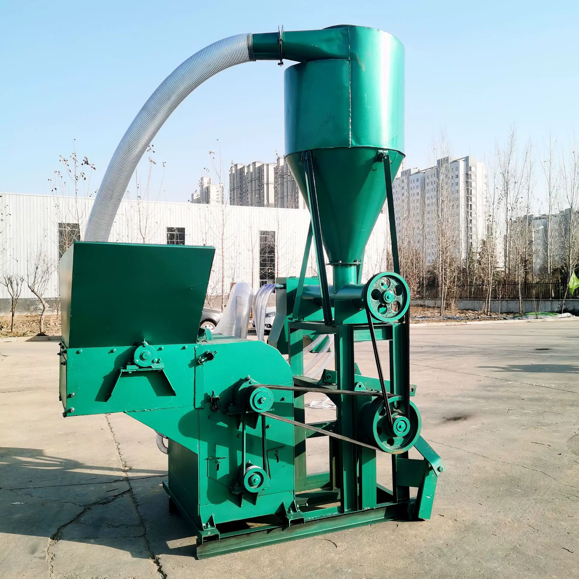 50-50型大方口自动进料粉碎机 秸秆饲料破碎设备 锤片式粉碎机