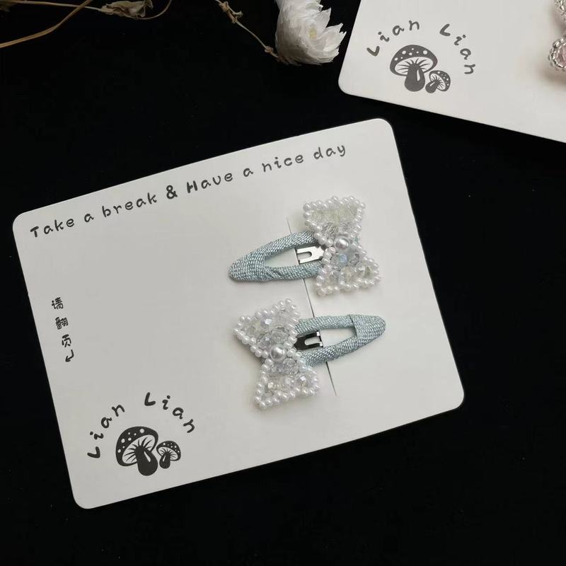 新款儿童发夹蝴蝶结发夹不伤发bb夹多巴胺彩色发夹发饰发卡儿童款|undefined