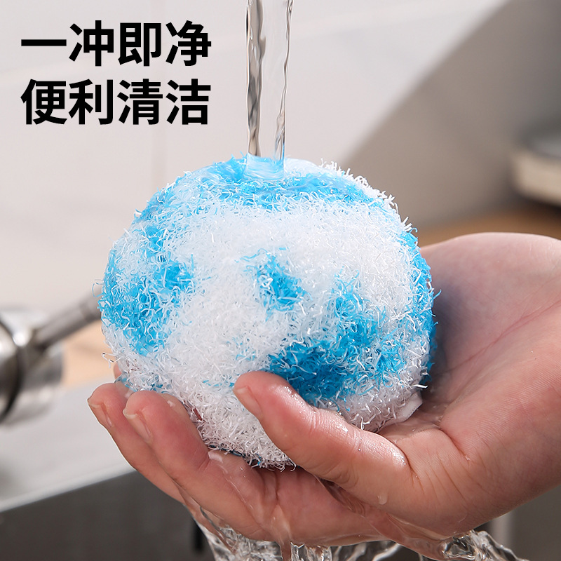 Bolas de limpieza mágicas colgadas cepillo de limpieza de cocina y baño sin detergente cepillo de lavado de platos fuerte para eliminar manchas sin lastimar las manos