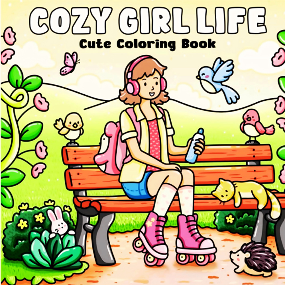 Libros para Colorear de la Serie Navidad y Año Nuevo Más Vendidos, Libros para Colorear de la Serie de Animales de Dibujos Animados para Planificador Diario