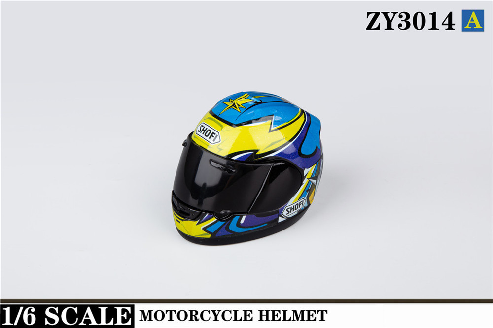 1:6 ZYTOYS ZY3014 Motorcycle Helmet Model Toy Fit 12'' Action