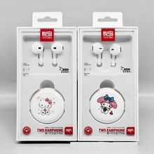 卡通双耳蓝牙耳机 适用华为米vivo苹果OPPO一加荣耀手机蓝牙耳