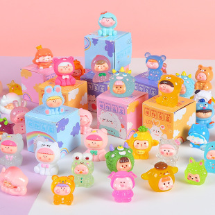 Resin Blind Box Blind Bag Trendy Cute Items for Stalls Hot Small Goods Ornaments Wholesale Kindergarten Children's Children's Day Toys
