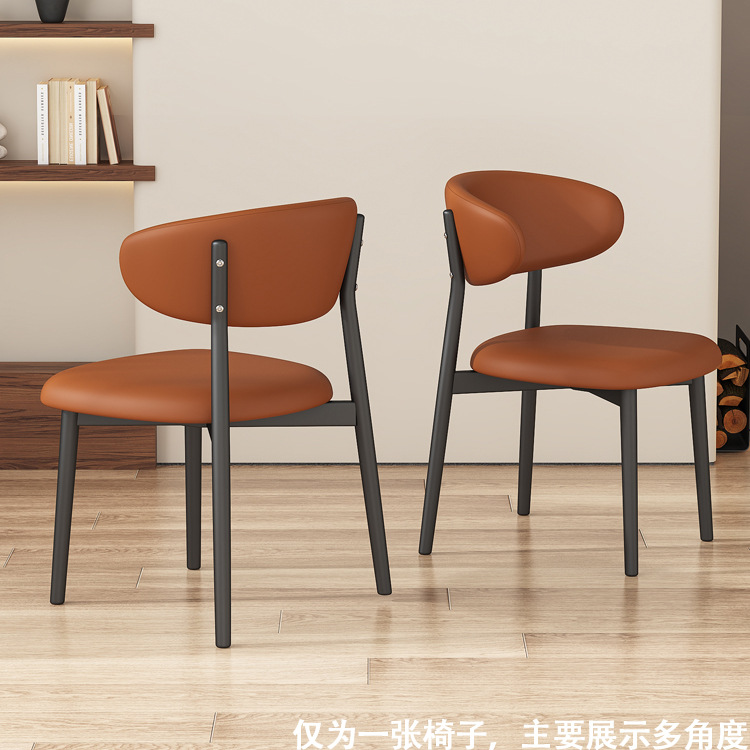 【업그레이드 고양이 발톱 가죽】 블랙 프레임 + 다크 오렌지 가죽