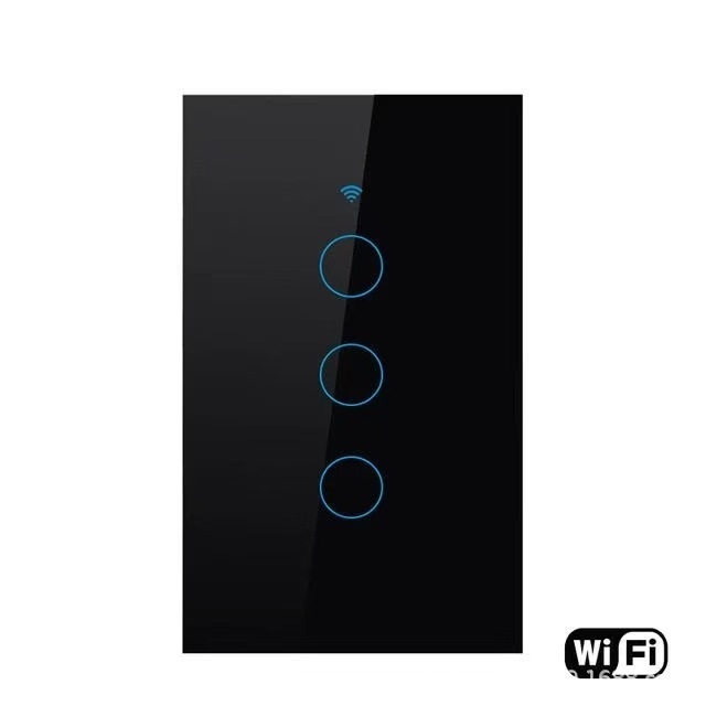 Interruptor Inteligente Táctil Estándar EE.UU. 120 WiFi RF433 de Latón y ABS con Control por App image 13