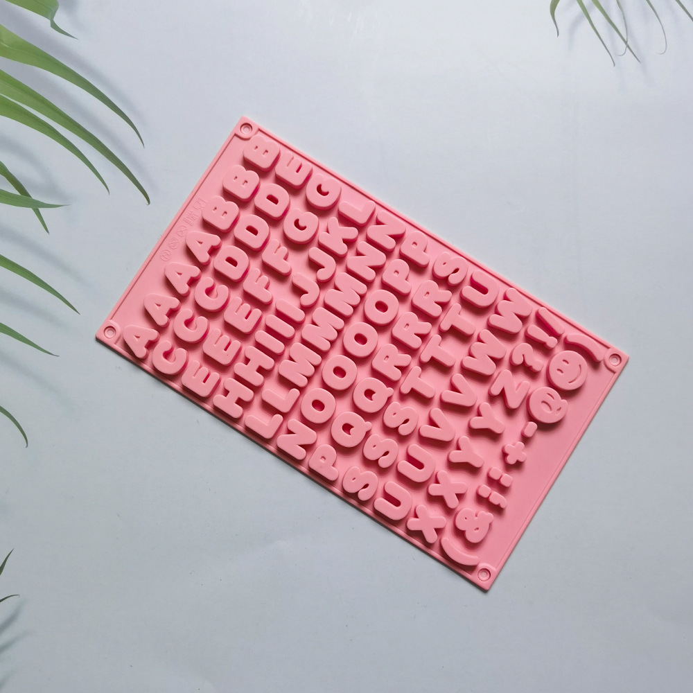 Doble letra chocolate 113 molde de silicona pastel helado pudín molde de postre jabón utensilios