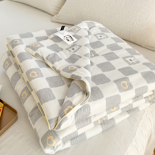 Summer Double Quilt, Spring and Autumn Thin Dormitory Summer Quilt, Machine Washable Quilt Core, Children's Single Air-Conditioned Quilt, Summer Cool Quilt, Summer