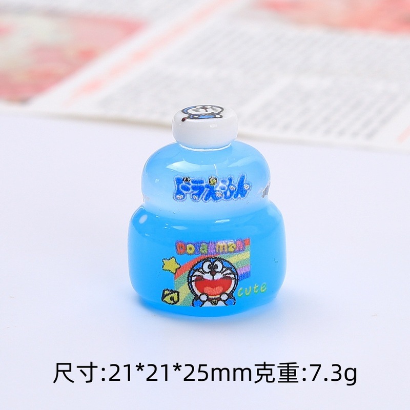 立体动物饮料瓶食玩卡通手工diy饰品配件奶油胶树脂小配件材料包|undefined