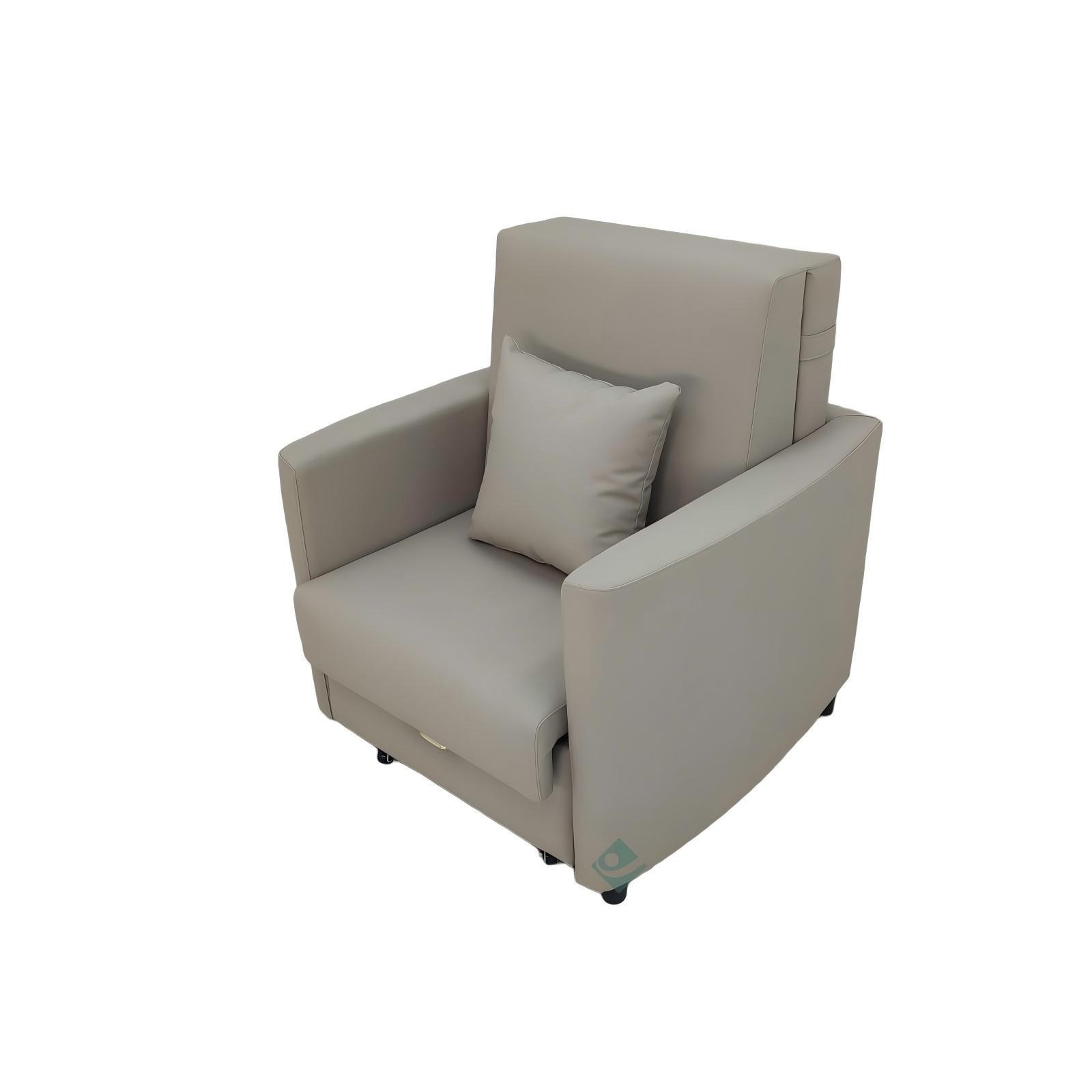 Moderno simple plegable multifuncional sofá cama de almacenamiento de una sola persona tecnología de tela de oficina almuerzo sofá cama
