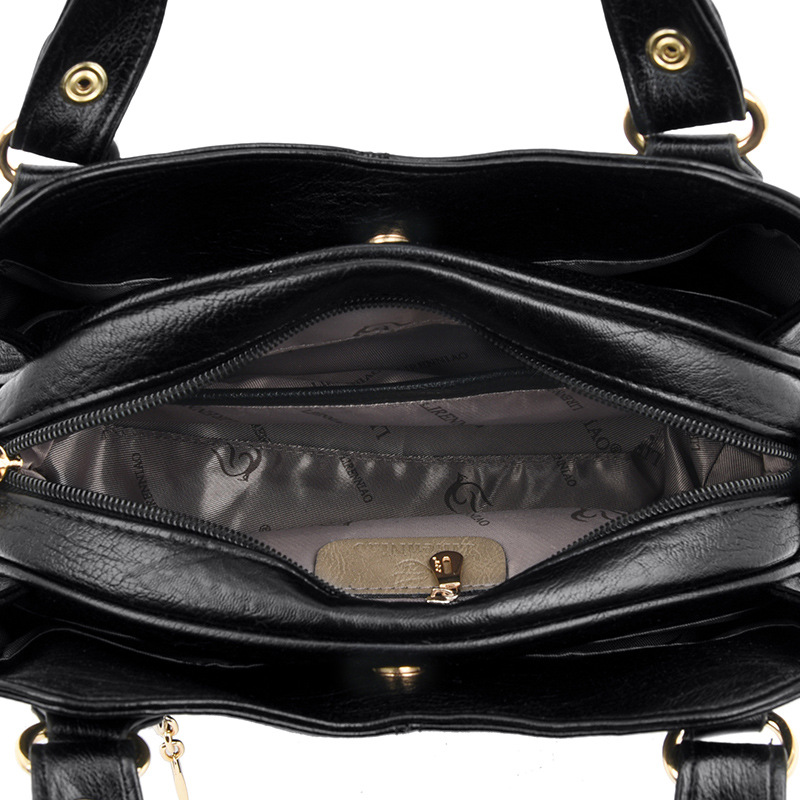 Retro Soft Leather Large Capacity Shoulder Crossbody Women's Handbag Small Bag_voghion.com