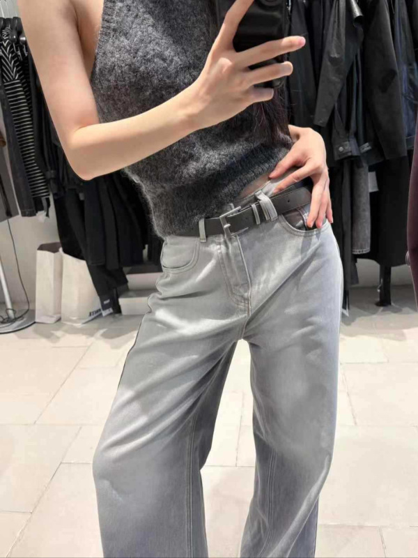 UMAWHITE广州十三行润登2025秋季牛仔裤女通勤渐变阔腿长裤通勤风|undefined