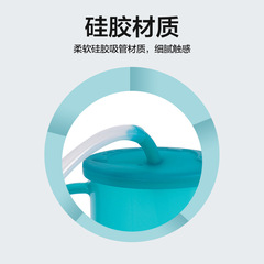 多功能助食杯老人病人杯子防漏吸管杯加長老年人助食杯臥床上用品