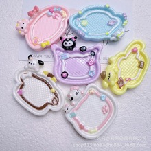 卡通三三盘子相框系列手工diy手机壳冰箱贴发饰餐盘摆件鞋花吊坠