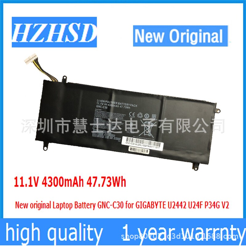 Applicable to GIGABYTE GIGABYTE U2442 U24F P34G V2 GNC-C30 built-in laptop battery