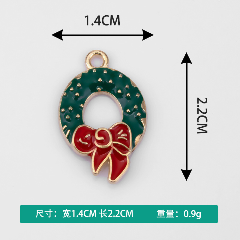 卡通圣诞节系列滴油点钻项链手链吊坠小挂件批发创意饰品diy配件|undefined