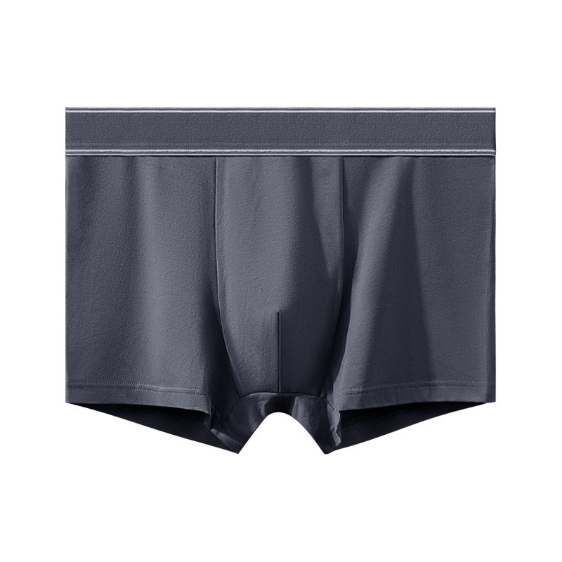 60 ropa interior de algodón de fibra larga para hombres grafeno Fondo antibacteriano algodón transpirable Mediados de cintura para hombres calzoncillos Boxer sin costuras