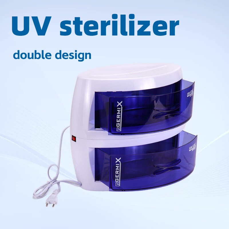 Double Uv Sterilizer Double-Layer Towel Uv Sterilizer Disinfection Cabinet for Hairdressing, Nail Art, and Beauty
