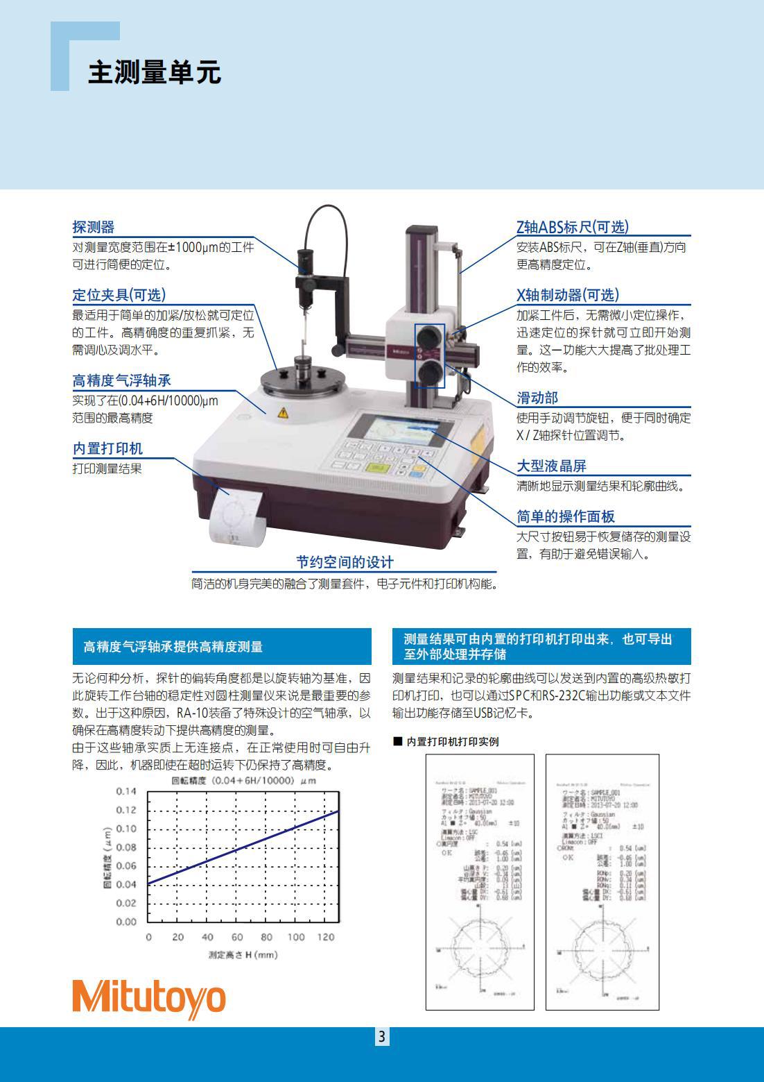 三豐Mitutoyo圓度測量儀RA-10
