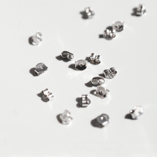 S925 sterling silver ear plugs, versatile and simple 14k gold-filled ear buckles, ear caps, ear plugs, earrings and studs