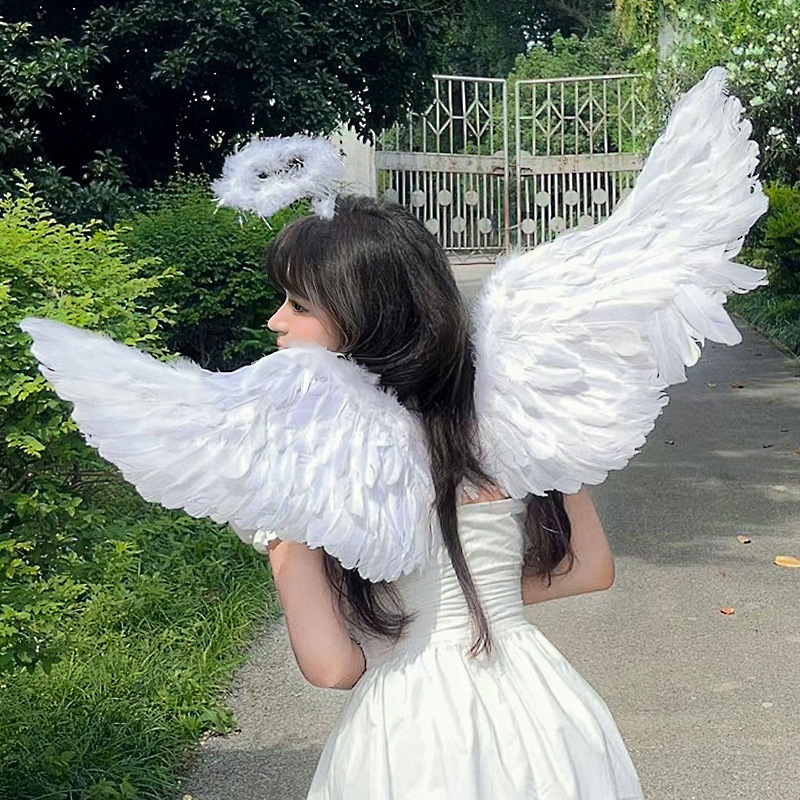 Halloween Children Adult Angel Wings Feather Wings Props Stage Children's Day Halloween Wings Props Wholesale