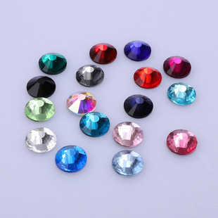 Cross-border hot selling large SS34 ~ SS60 explosion manicure rhinestone diy silver flat bottom drill nail accessories wholesale