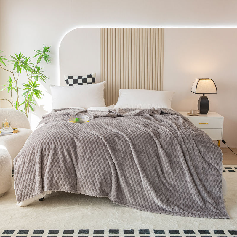 Cubierta de acondicionador de oro acurrucado dormitorio de estudiantes se puede lavar con máquina mantas de mantas de lana mágica de verano cuatro estaciones