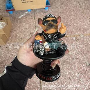 �羳��ƷBulldog car ornament��ָ��ţȮ܇�d��֬�[��܇�v�b�Ʒ
