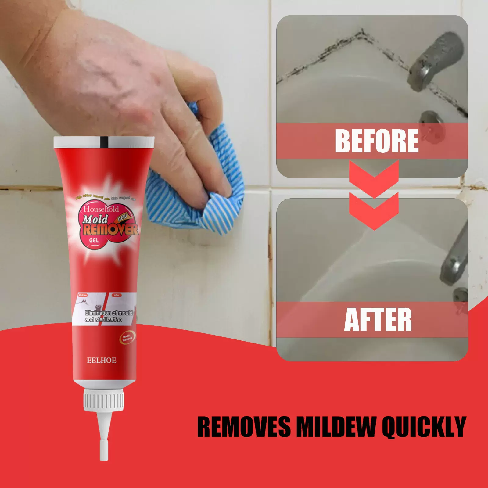 EELHOE 除霉啫喱剂 墙体墙面清洁剂家具瓷砖多效洁净除霉啫喱剂