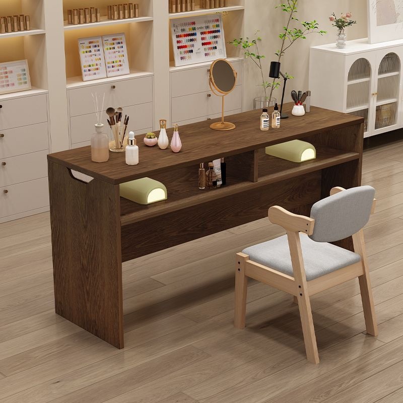 Nail Salon Table, Vintage Internet Celebrity Style, Double or Single Nail Table, Simple and Stylish, Light Luxury, Dedicated Table for Nail Salons