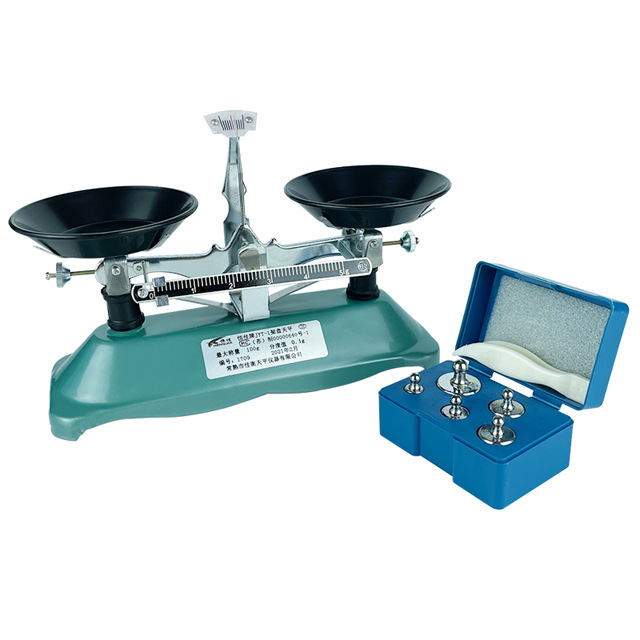 托盘天平架盘砝码仪器100g200g500g1000g/0.1g实验室专用高精度