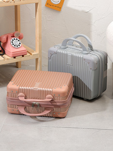 Manufacturer wholesale suitcase 14-inch suitcase fashion makeup bag storage box high-value souvenir gift box
