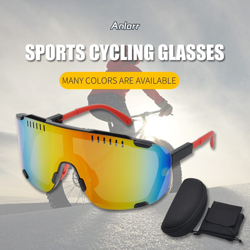 Lunettes de cyclisme, lunettes de soleil d'extérieur, verres intégrés sans cadre, lunettes de sport pour véhicules tout-terrain de montagne_voghion.com